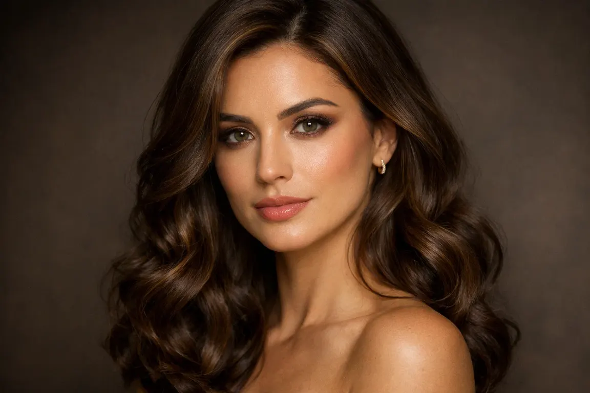 Cashmere Brunette with Fine Highlights