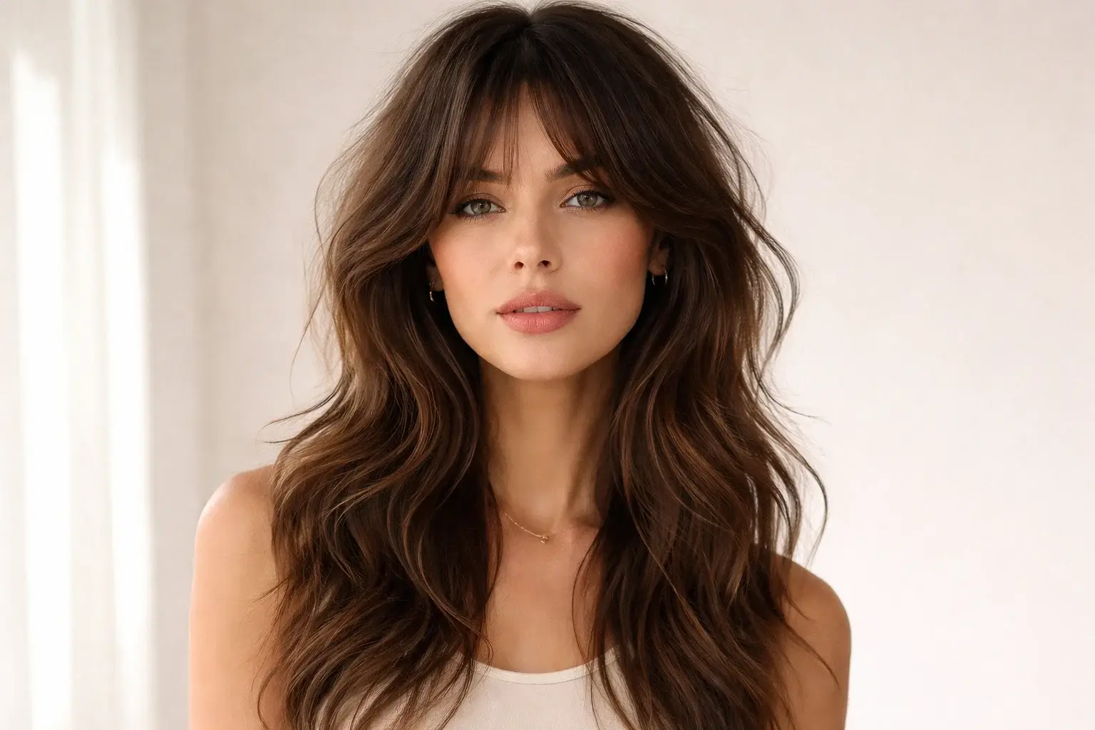 Wavy Shag with Curtain Fringe