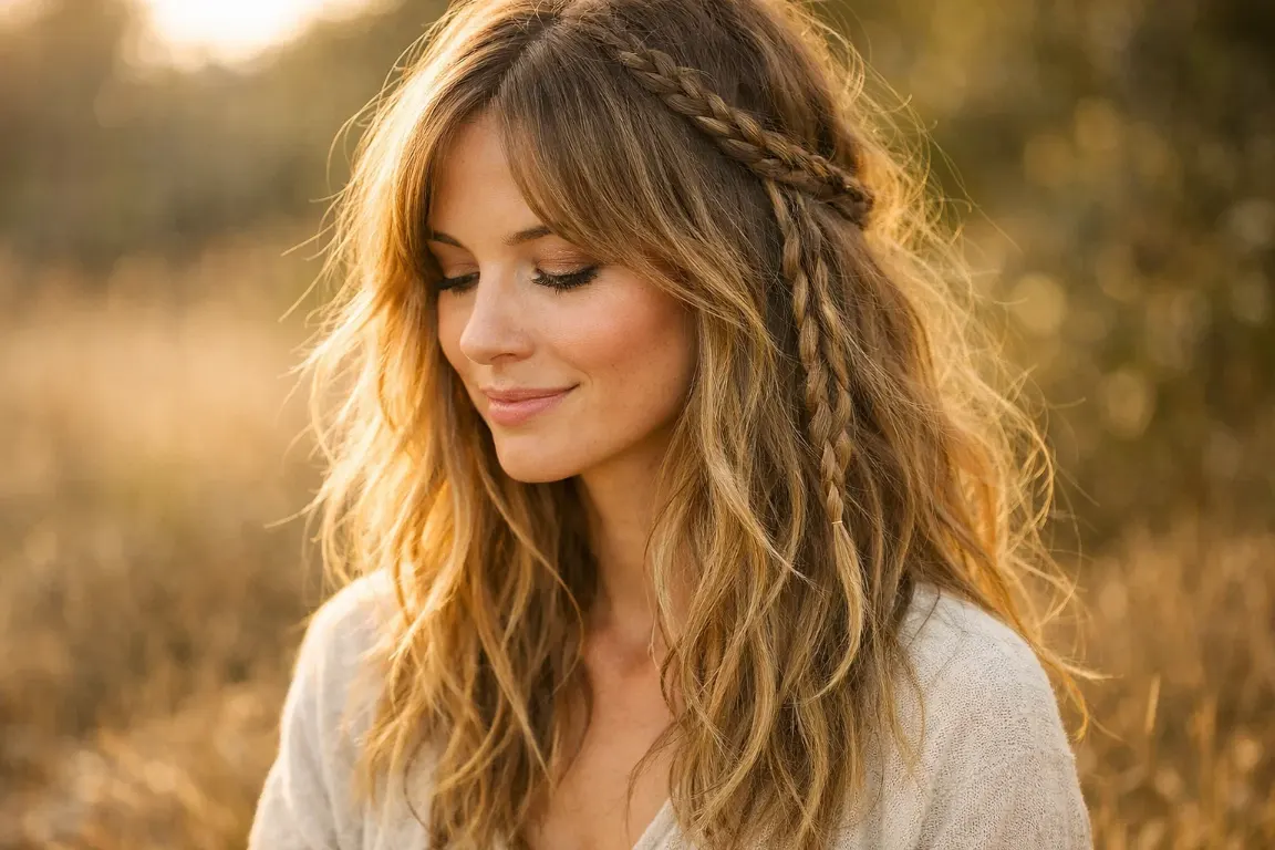 Undone Texture with Braided Waves