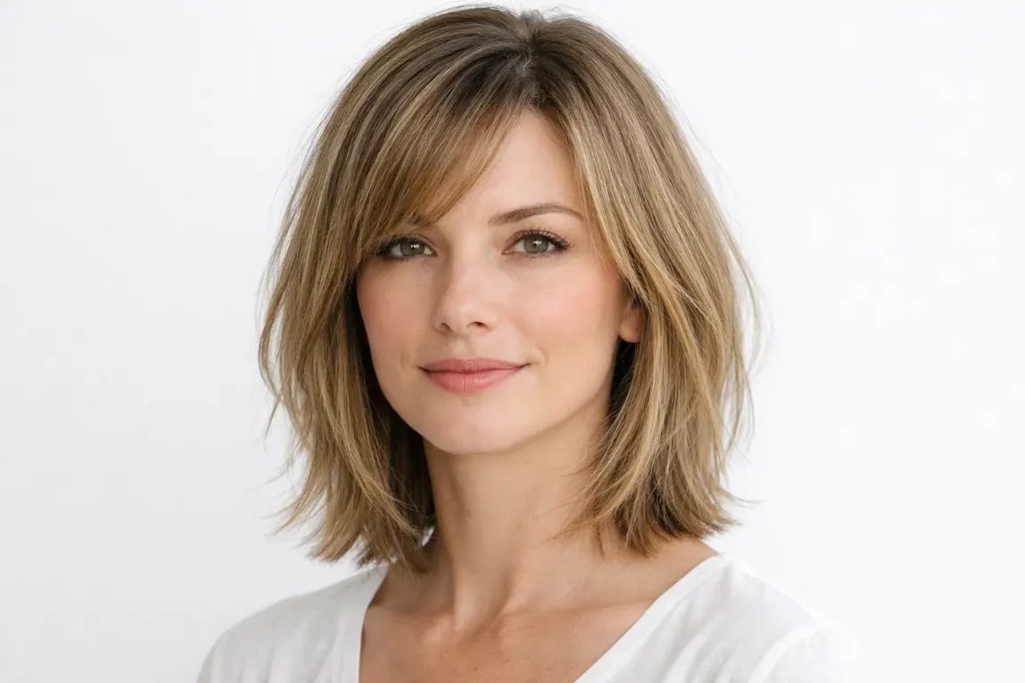 The Textured Lob at Collarbone Length