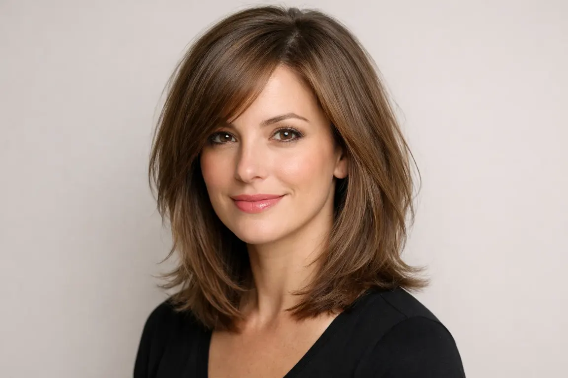 Mid-Length Cut with Graduated Layers