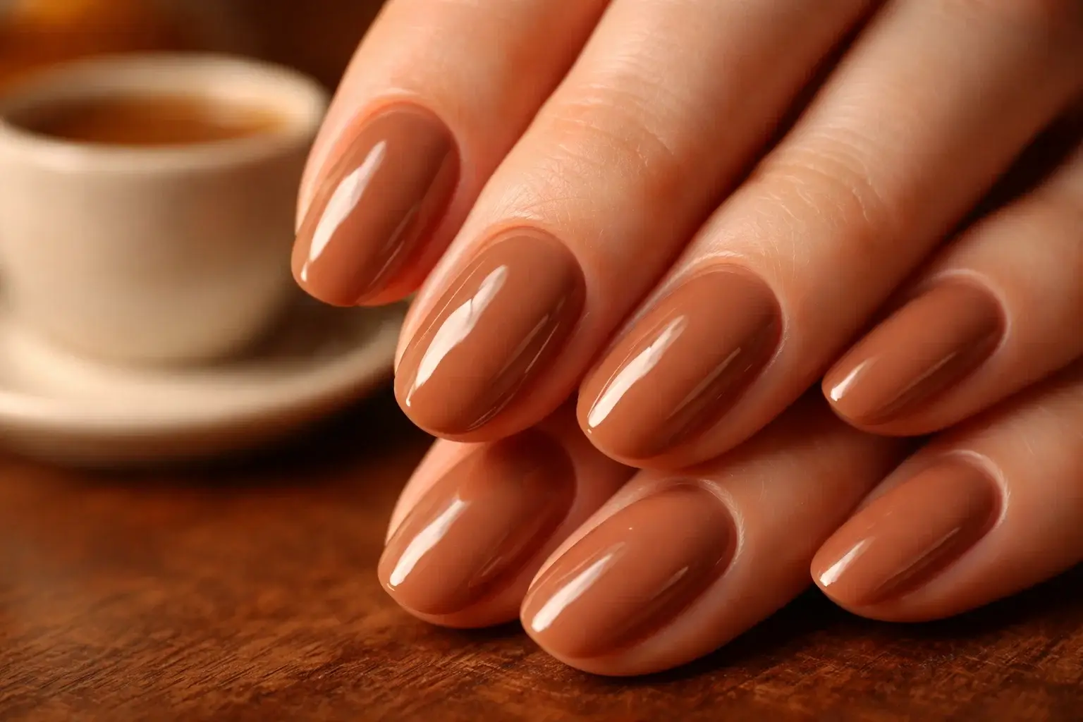 Latte Brown Acrylics