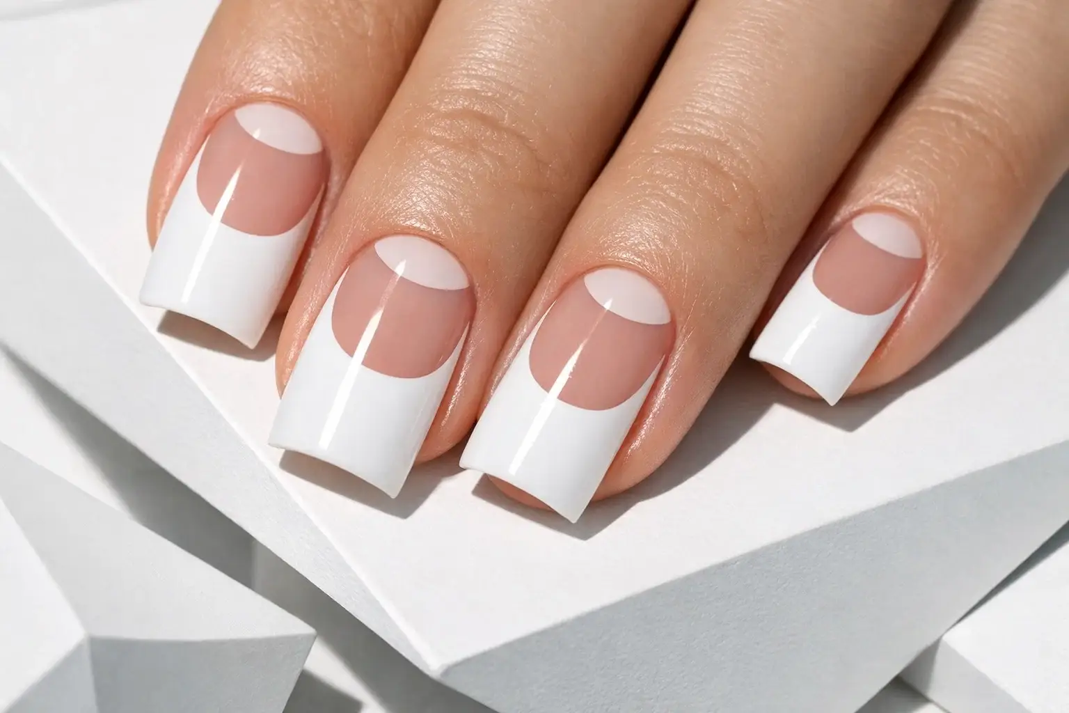 Half Moon French Nails