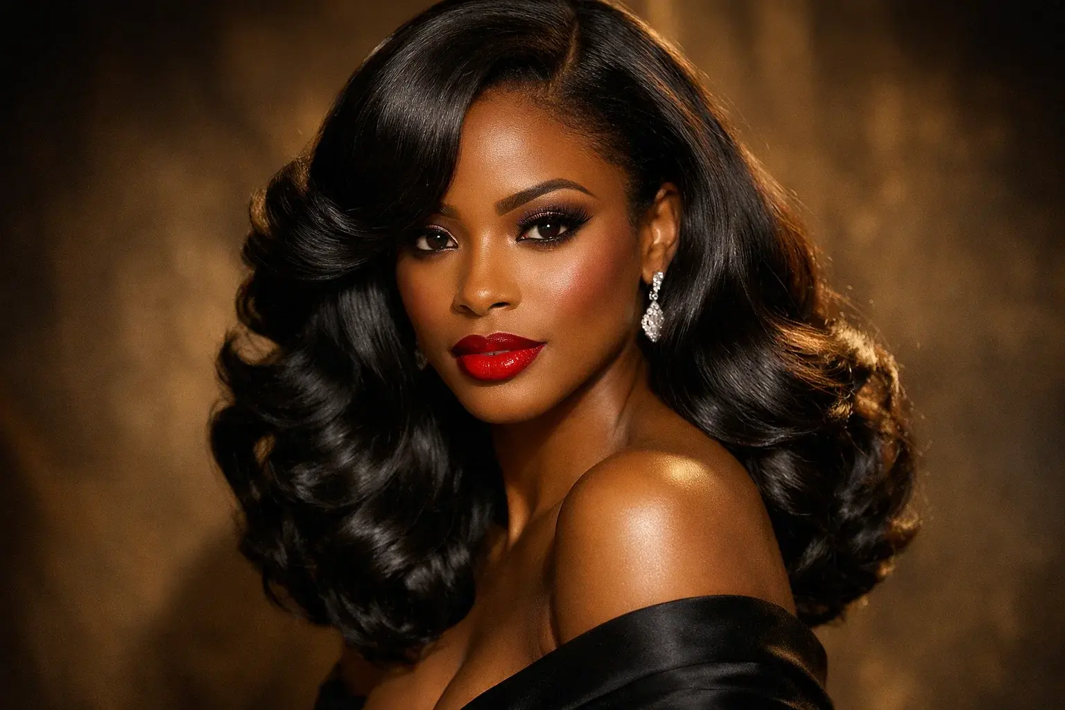 Silk Press with Body Waves