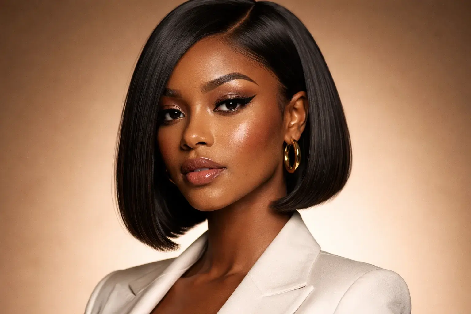 Sleek Blunt Bob