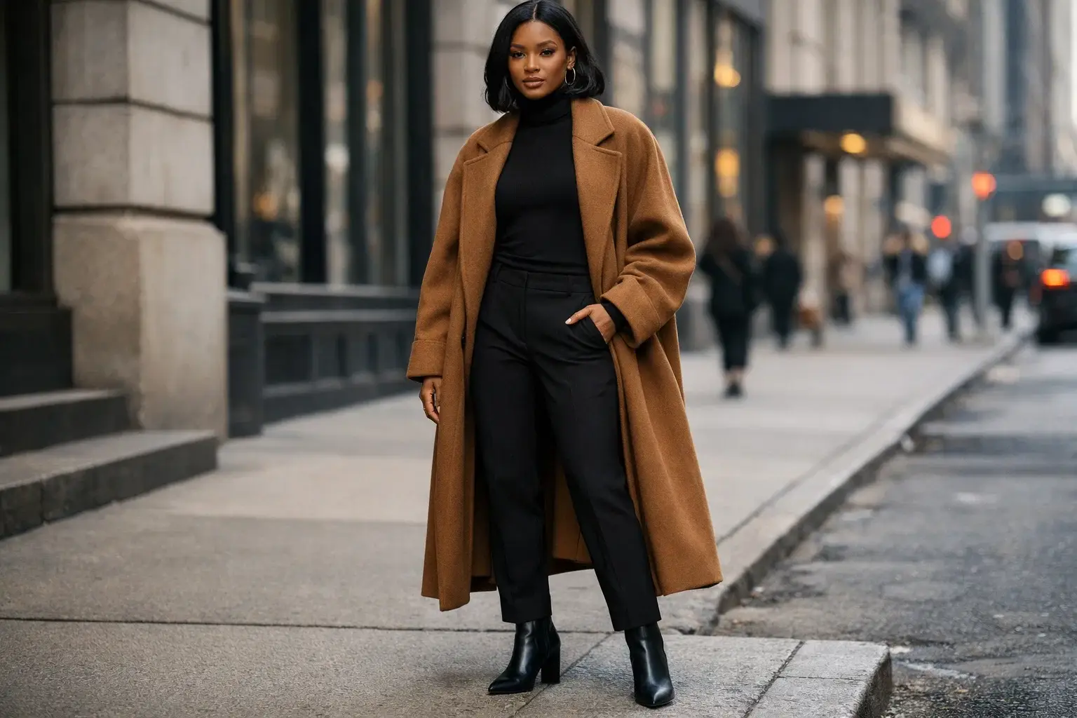 The Oversized Coat Over a Monochrome Look
