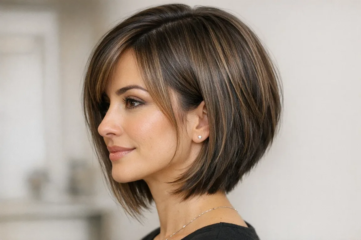 The A-Line Layered Bob