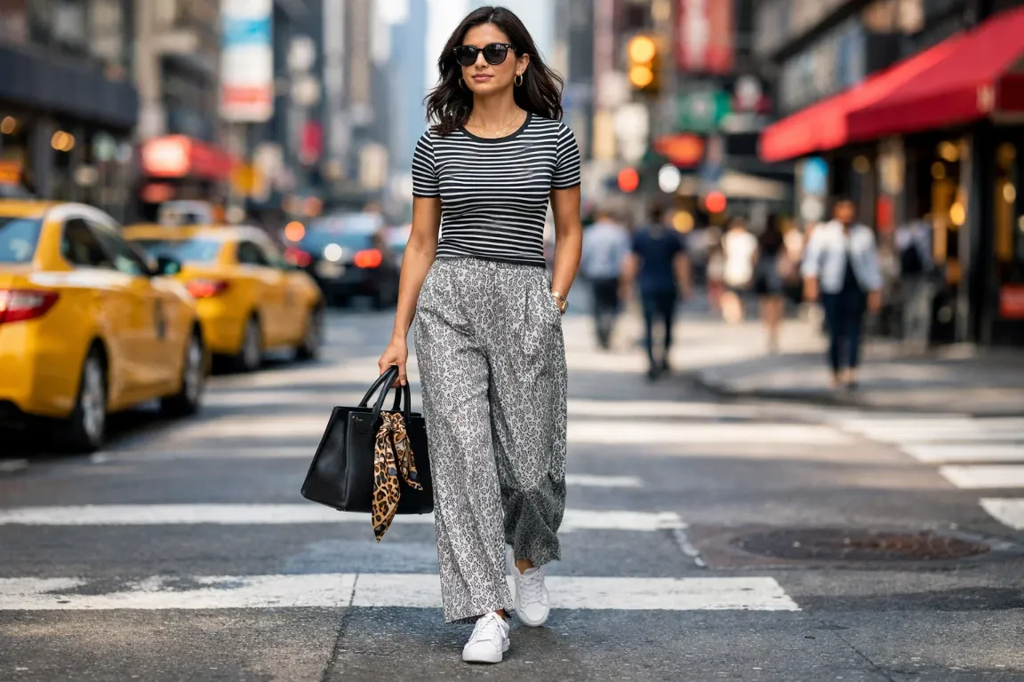 Print-Clashing for a Bold Casual Statement