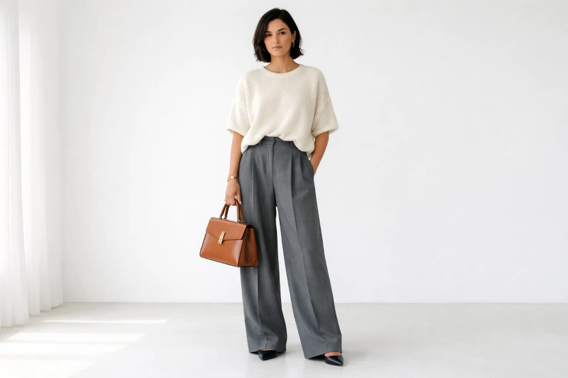 Structured Handbag to Anchor a Relaxed Outfit