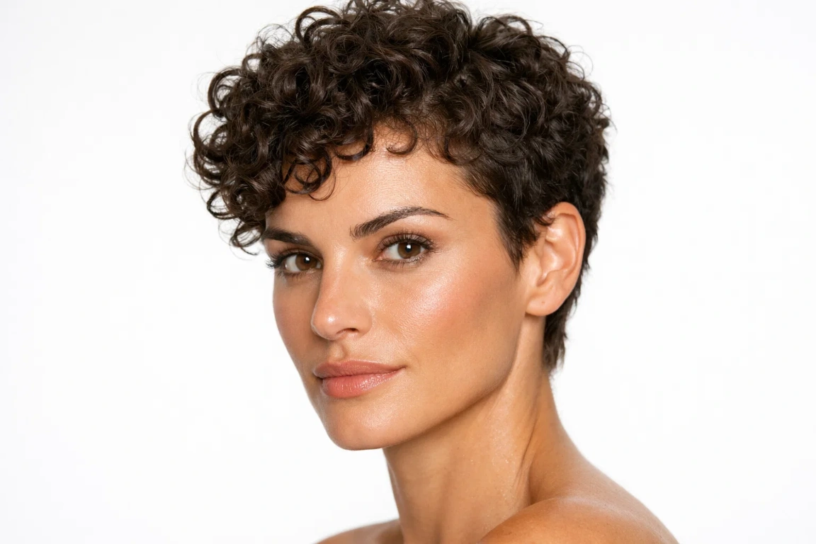 The Curly Pixie Cut