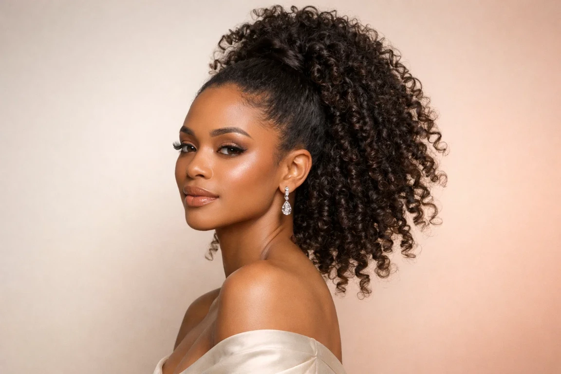 The High Curl Ponytail