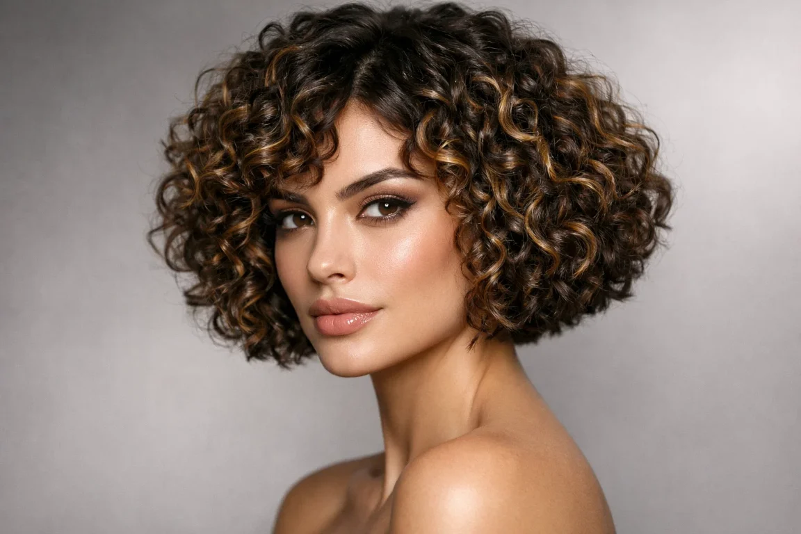 The Textured Curly Bob