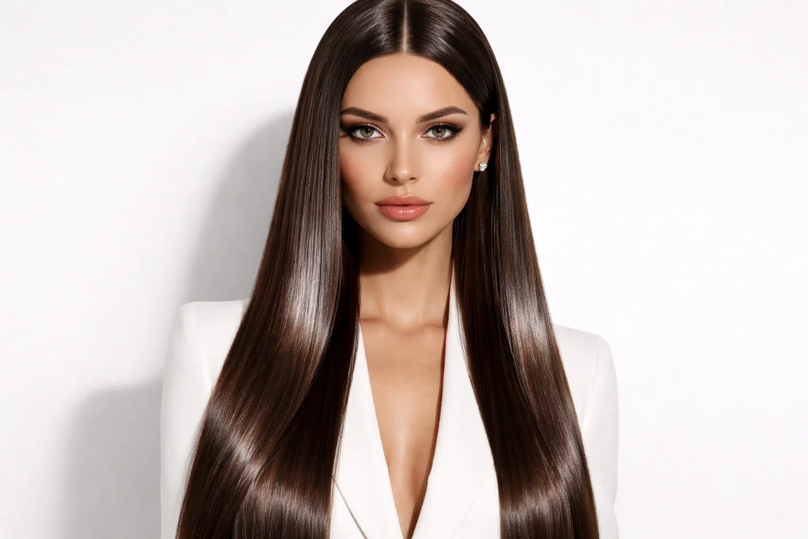 Glass Hair with a Glossy Finish