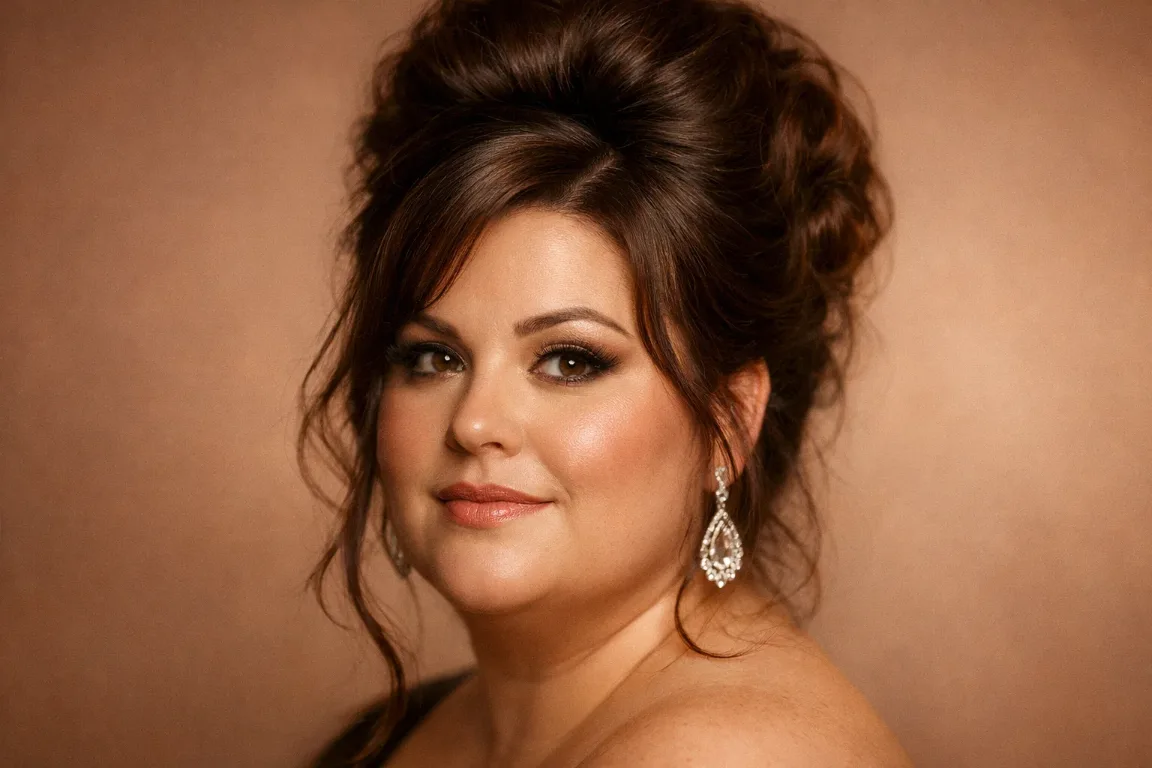 Feminine Updo with Crown Height