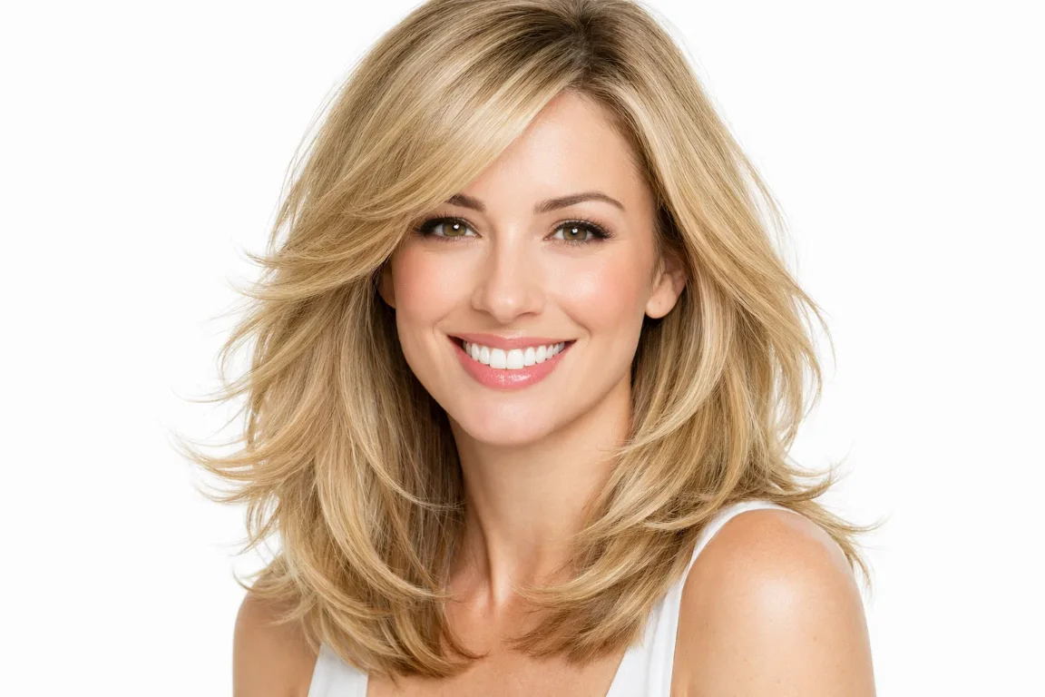 Swoopy Layers for Fine Hair