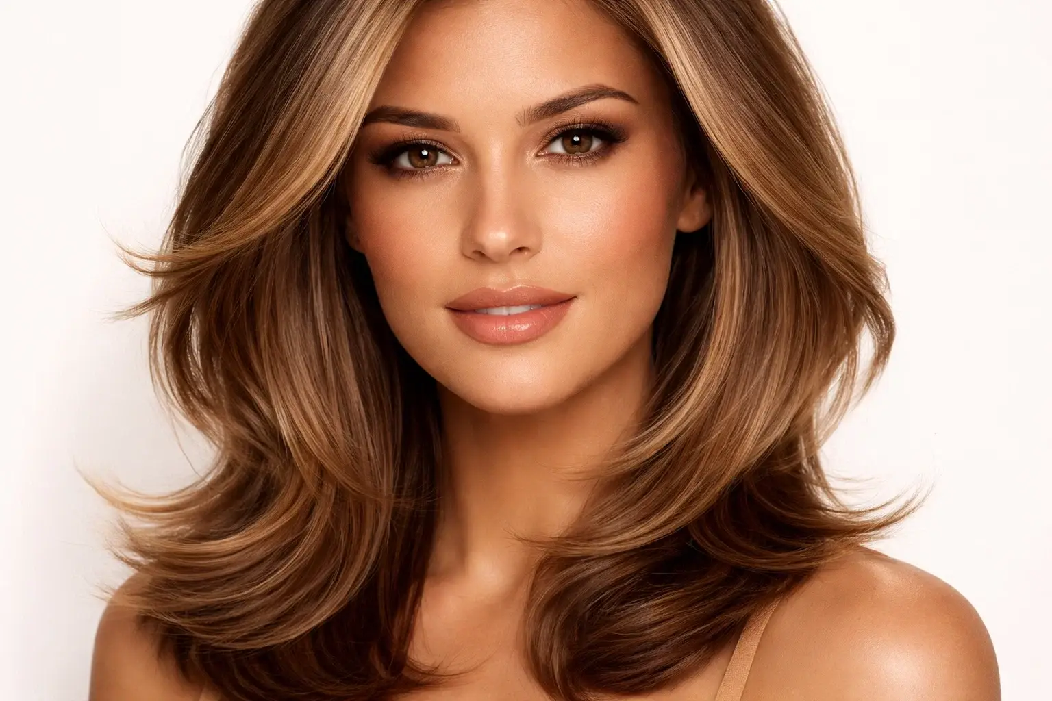 The Sleek Blowout on Layered Medium Hair