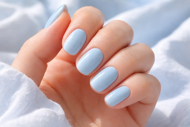 Sky Blue and Denim Blue