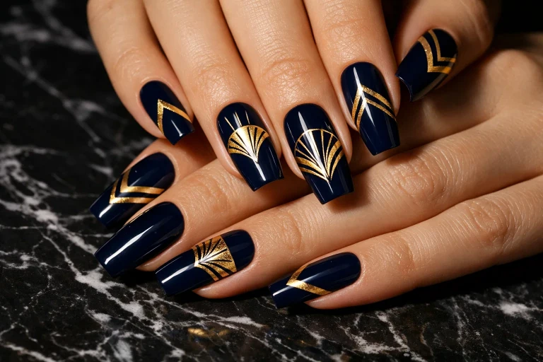 Neo Deco Geometric Nail Art