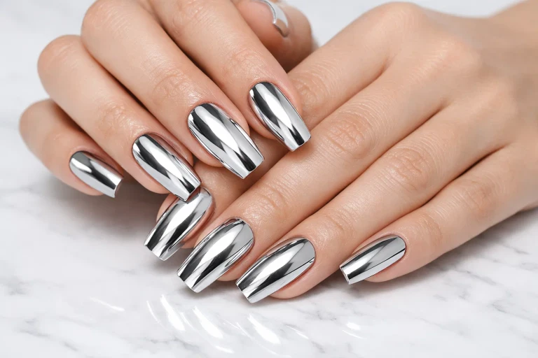 Chrome and Metallic Nails