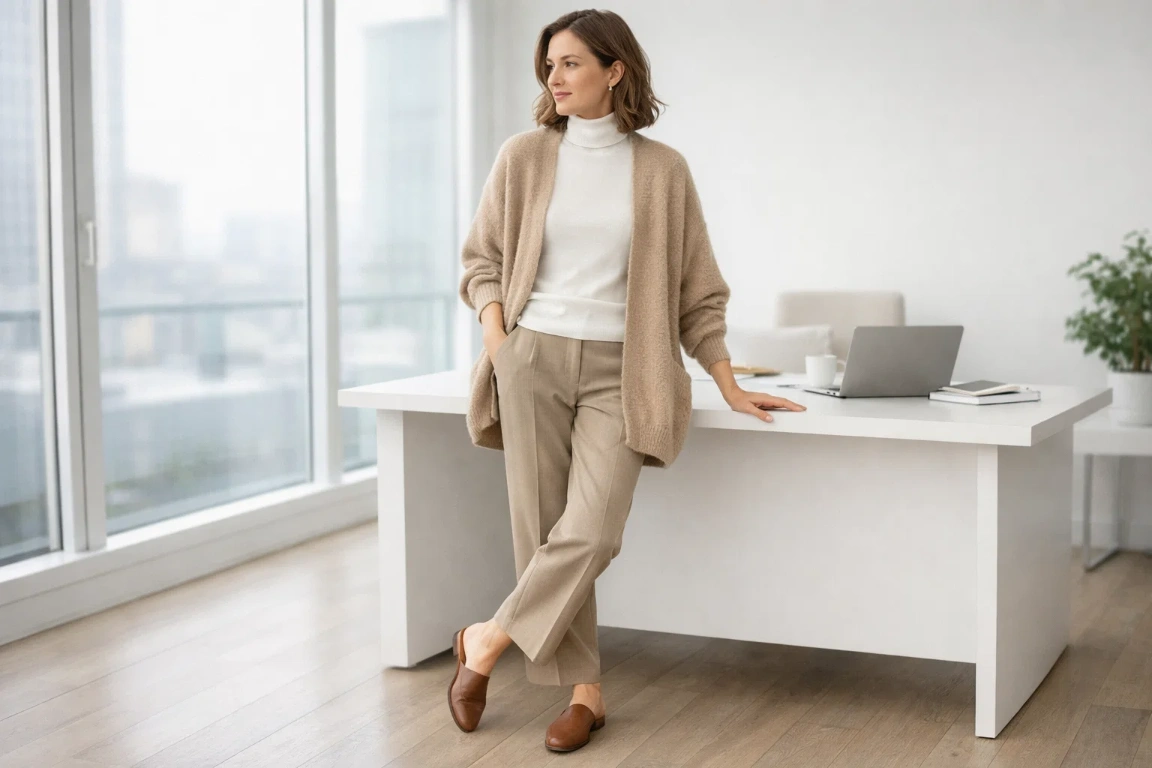 The Knit Cardigan Layered Look