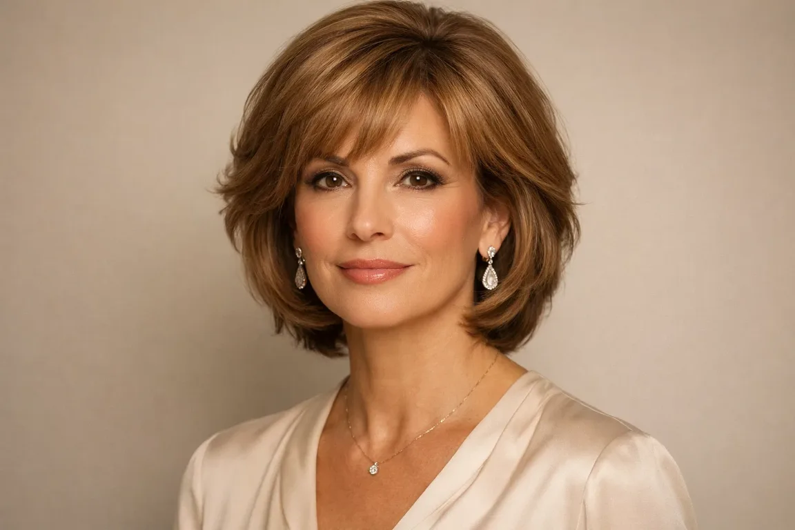 The Classic Feathered Bob