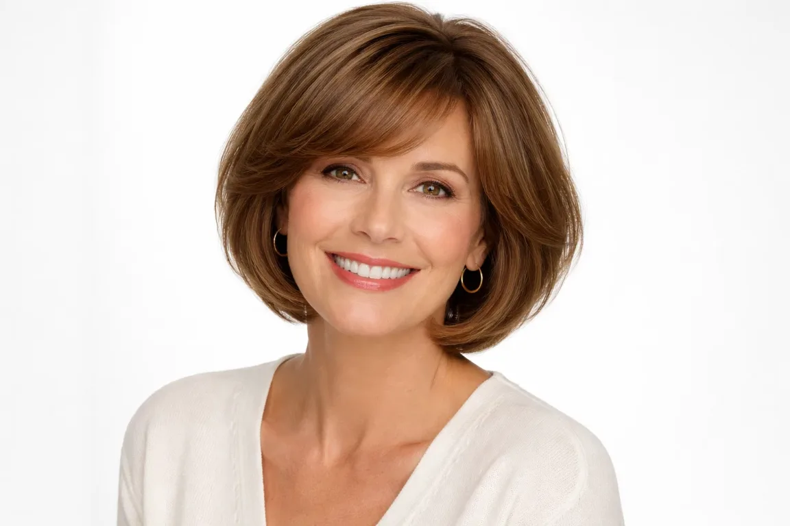 The Rounded Bob for Fine Hair