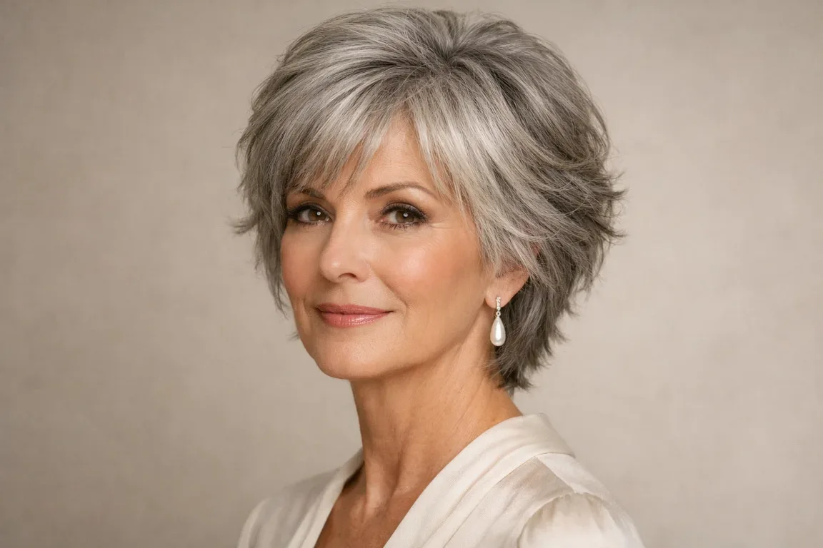 The Soft Layered Shag in Silver or Gray