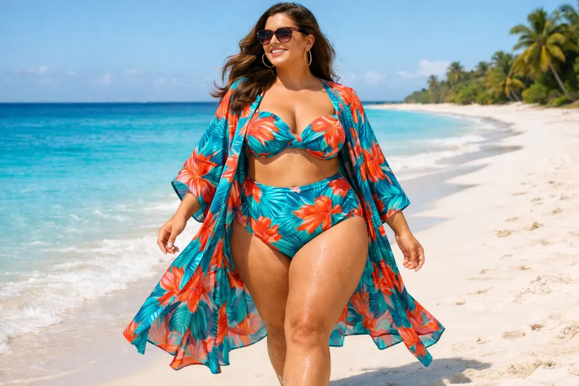 Bright Swimwear Cover-Up Set