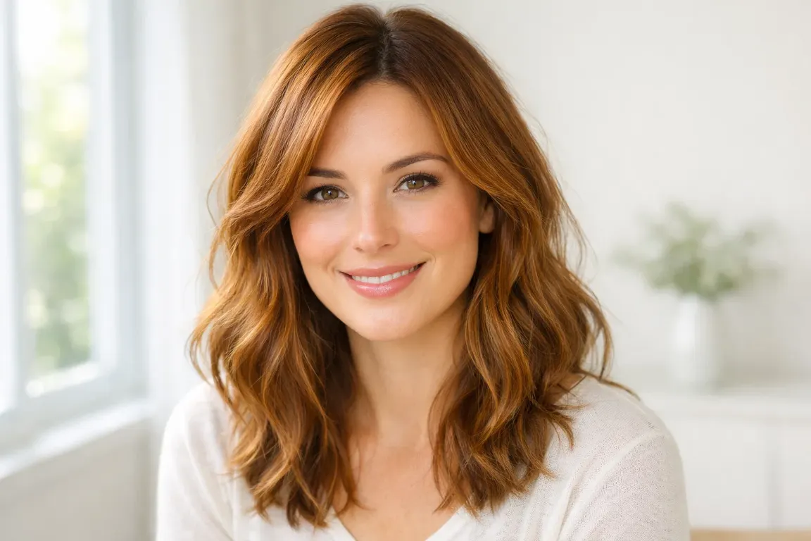 Natural Light Auburn Balayage