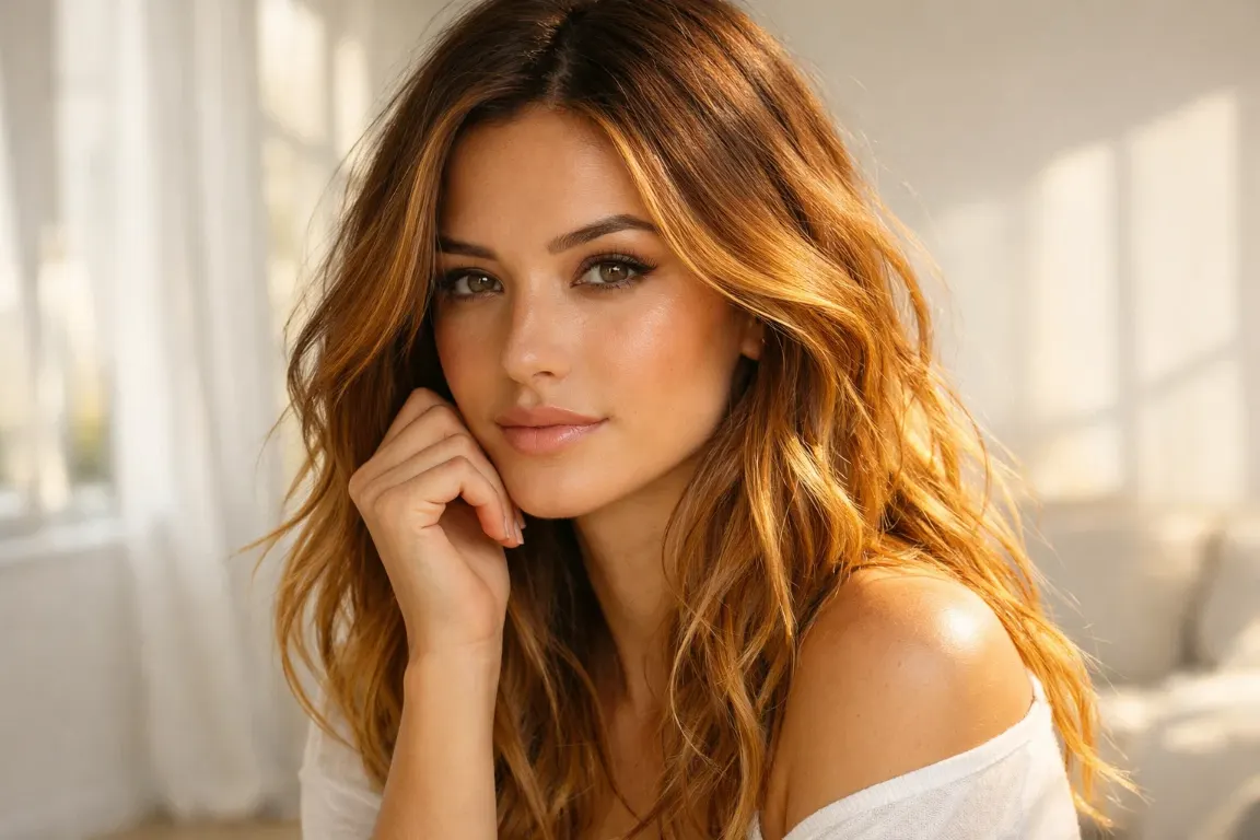 Golden Auburn Balayage