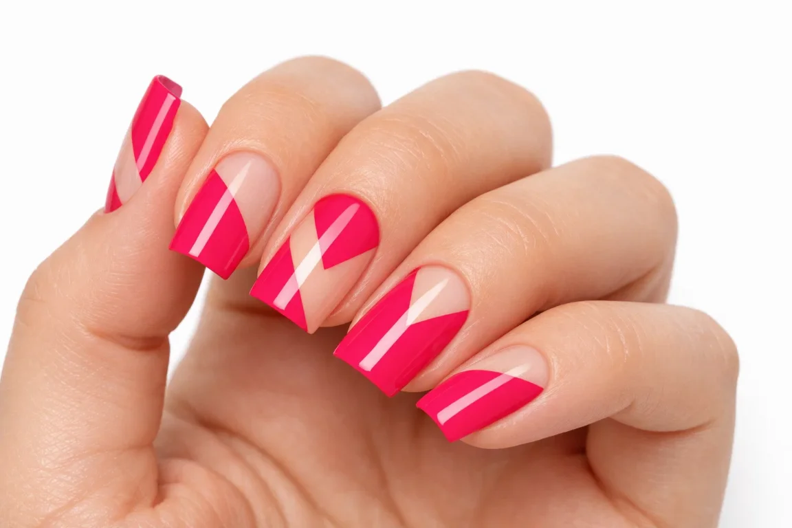 Pink Negative Space Design