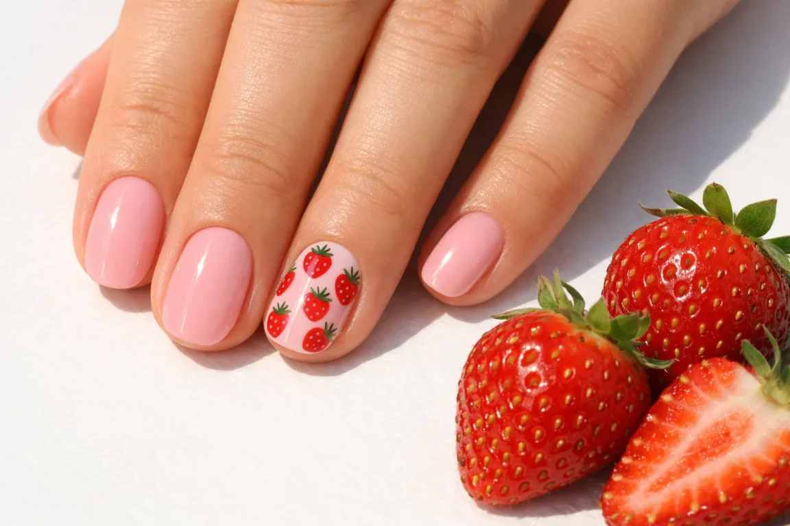 Strawberry Nail Art