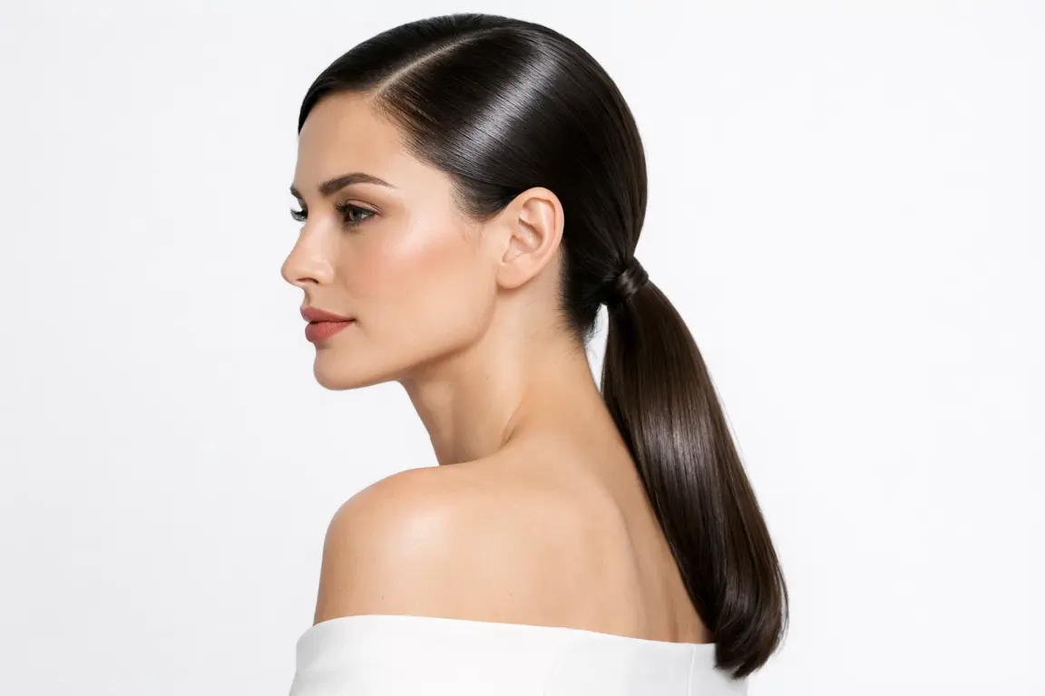The Sleek Low Ponytail
