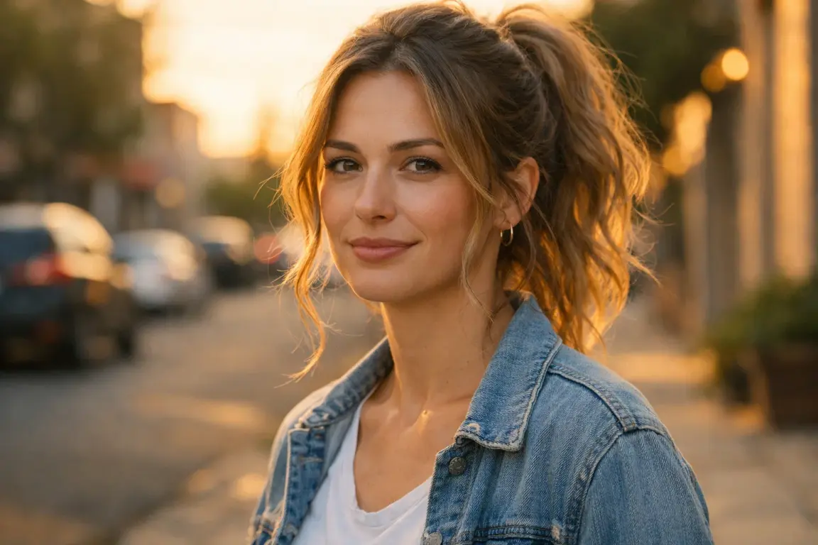 The Messy Textured Ponytail