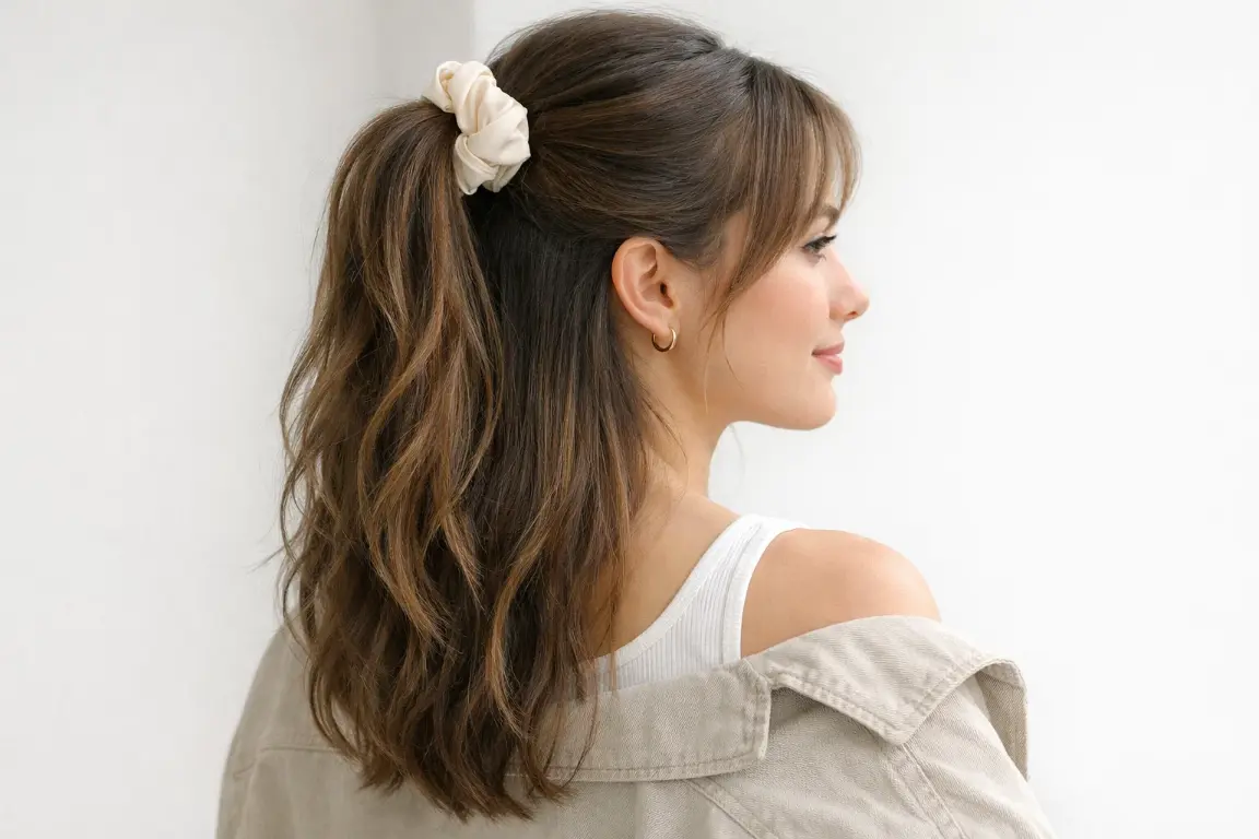 The Half-Up Ponytail