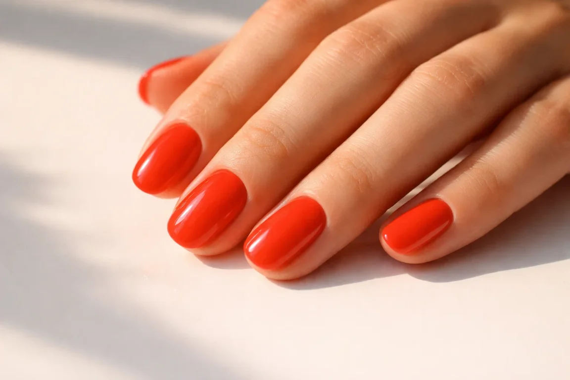 Tomato Red Solid Color