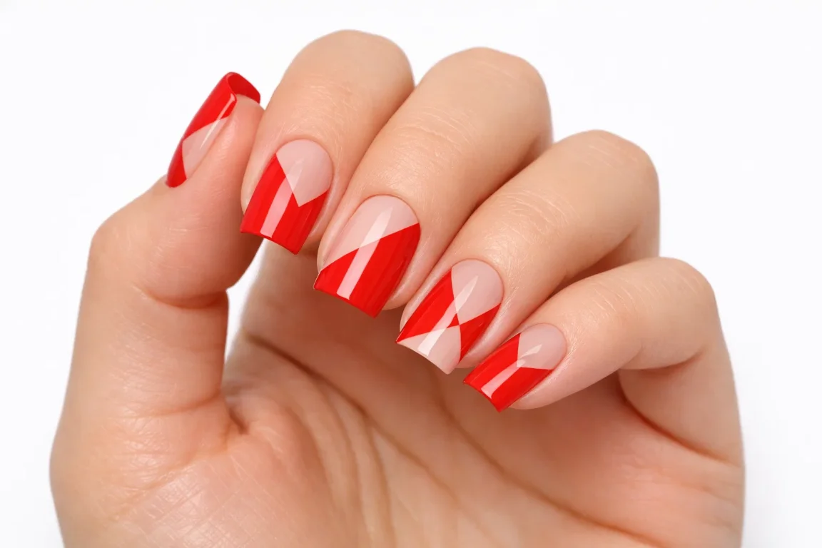 Red Negative Space Design