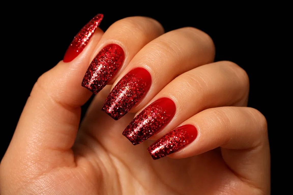 Red Glitter Gradient