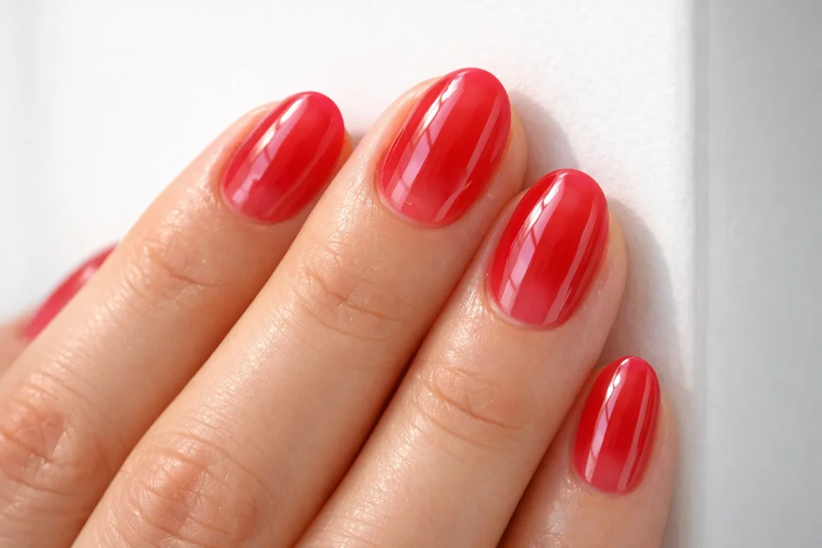 Jelly Red Nails