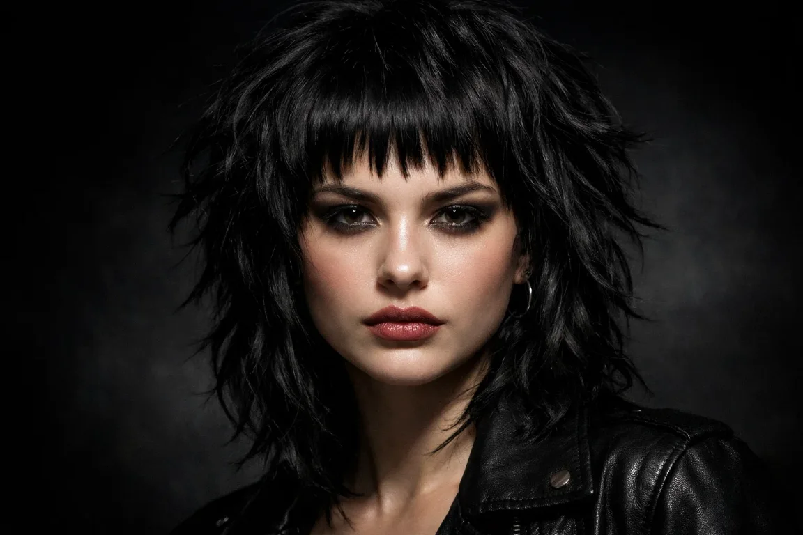 The Razored Shag with Micro Bangs