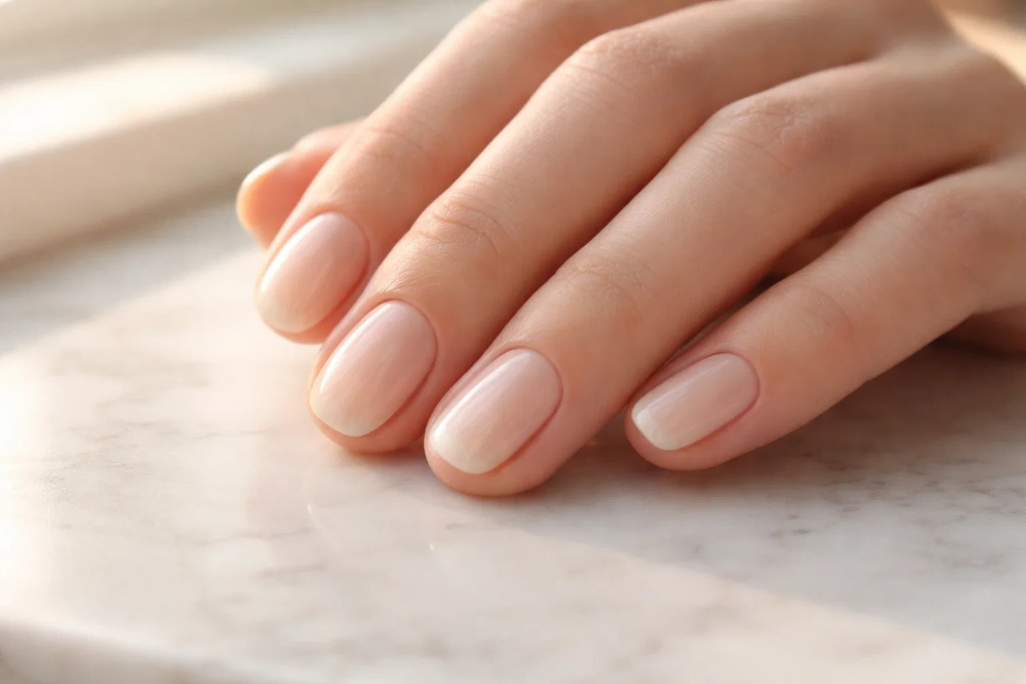 Milky Sheer Soap Nails