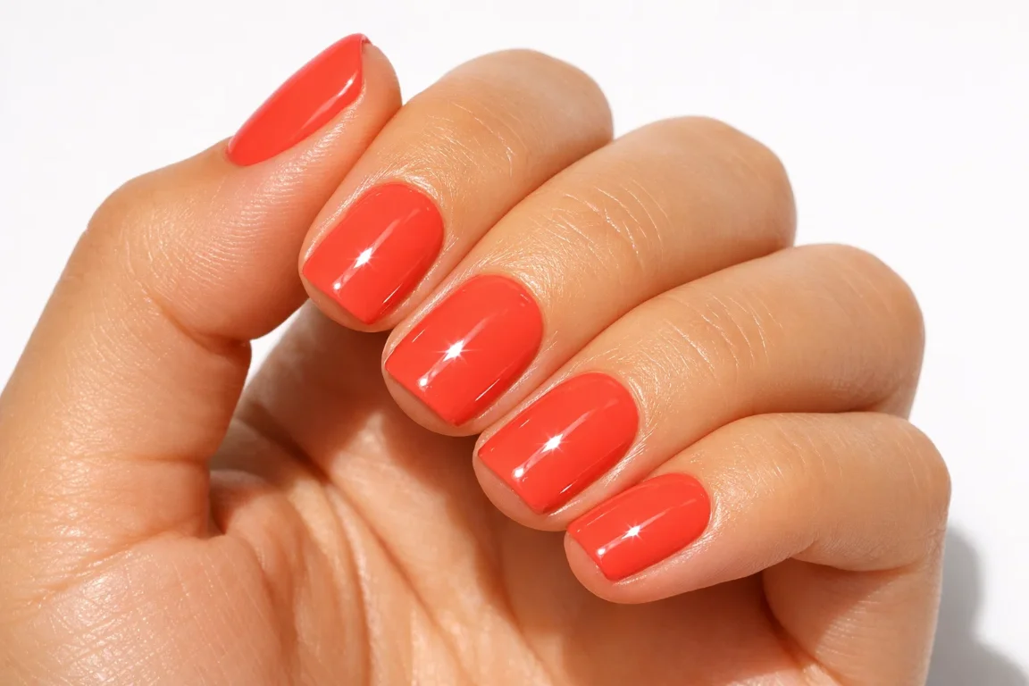 Coral Glossy Solid