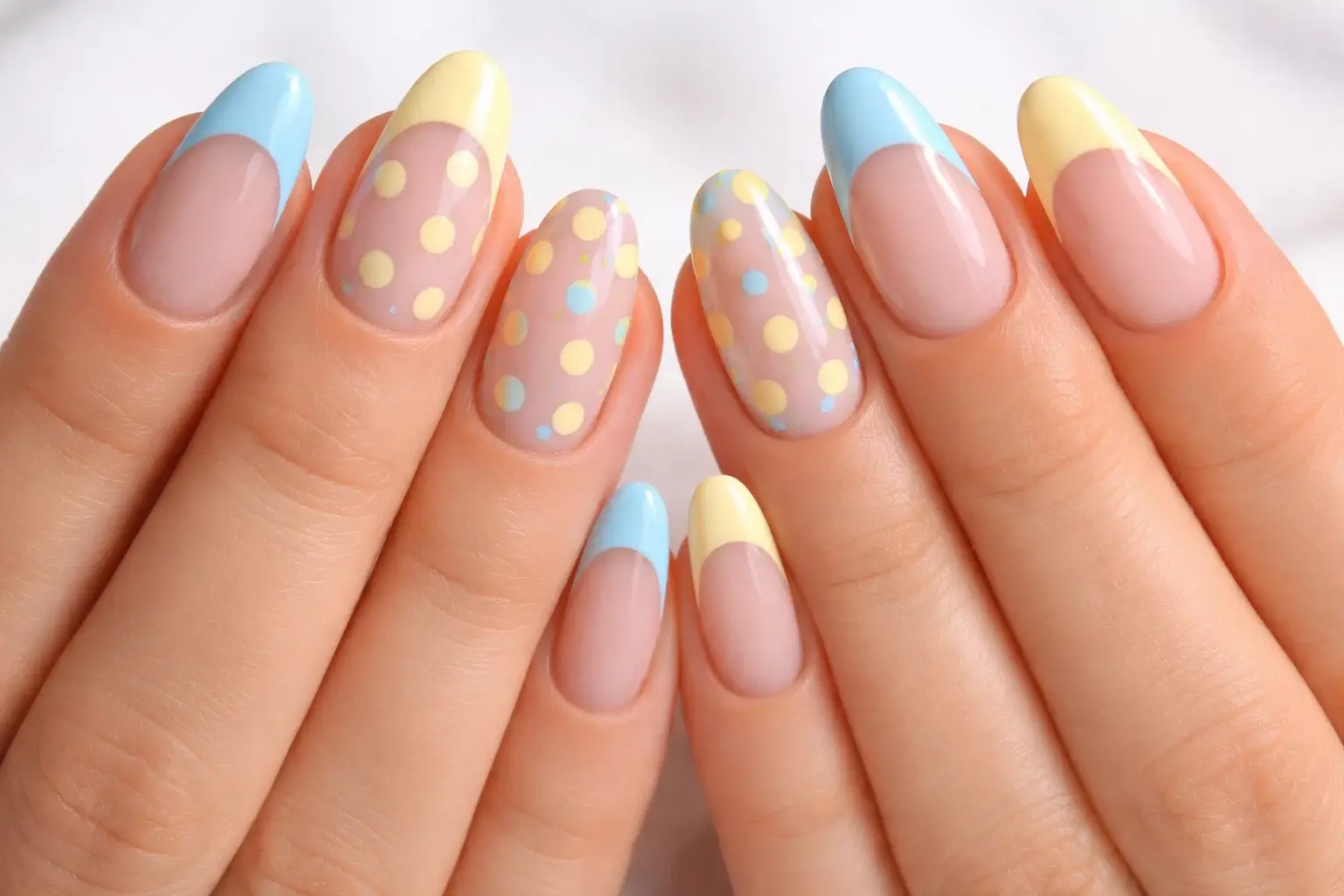 Butter Yellow and Baby Blue Mix-and-Match