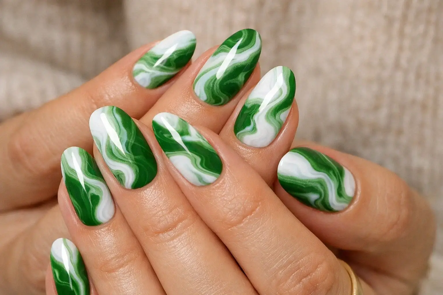 Matcha Green Marbling