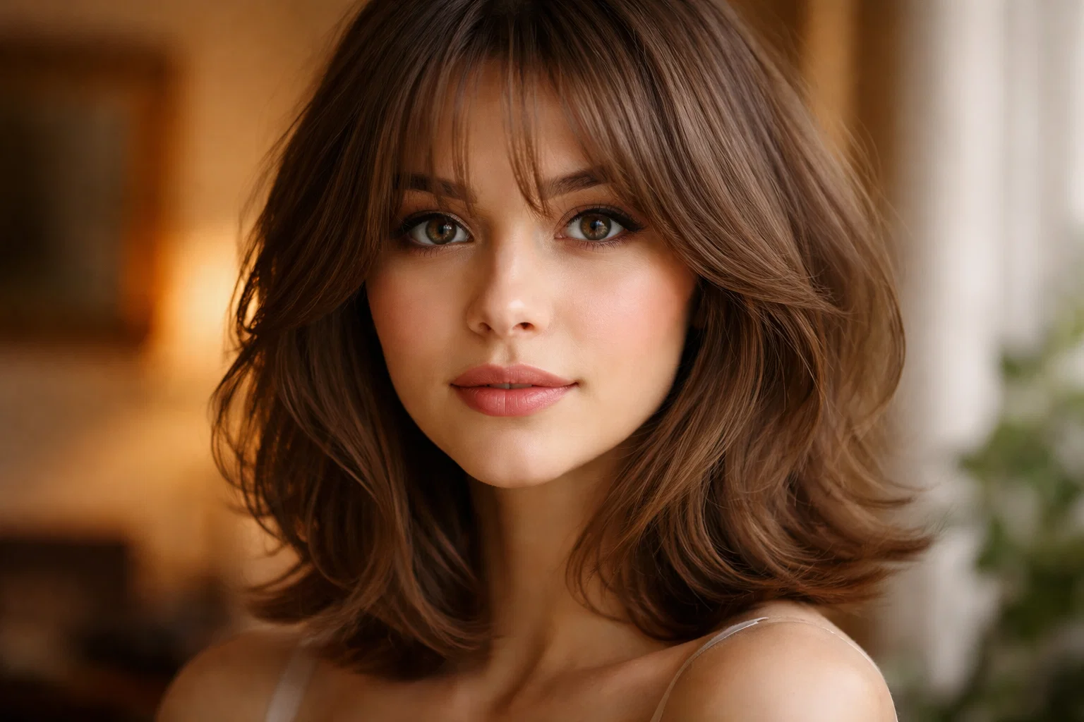 The Bob with Curtain Bangs and Layers