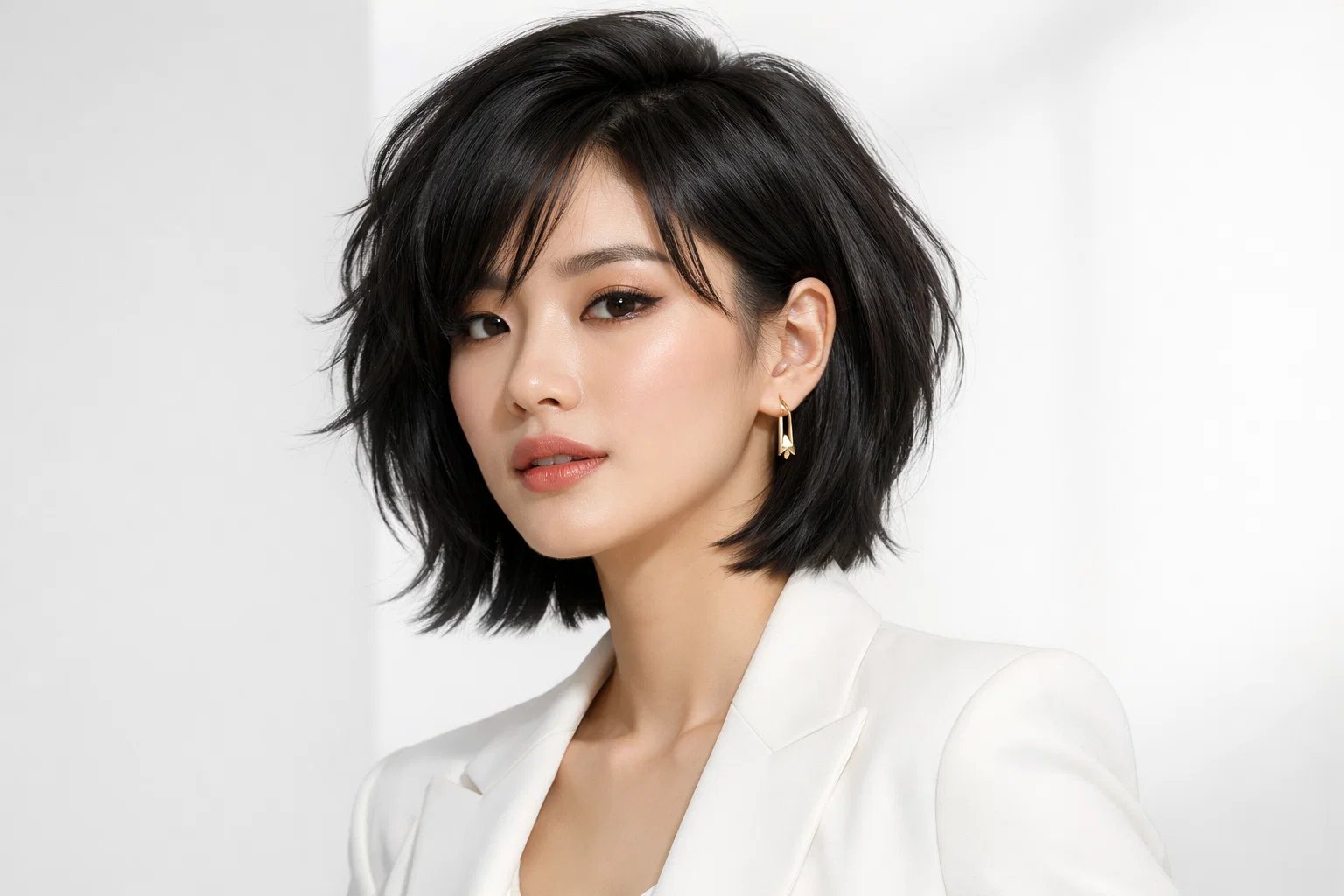 The Korean-Inspired Layered Bob