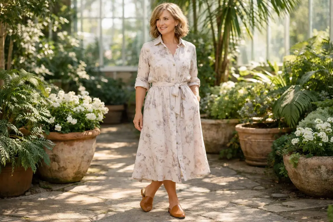 Shirt Dresses in Subtle Prints