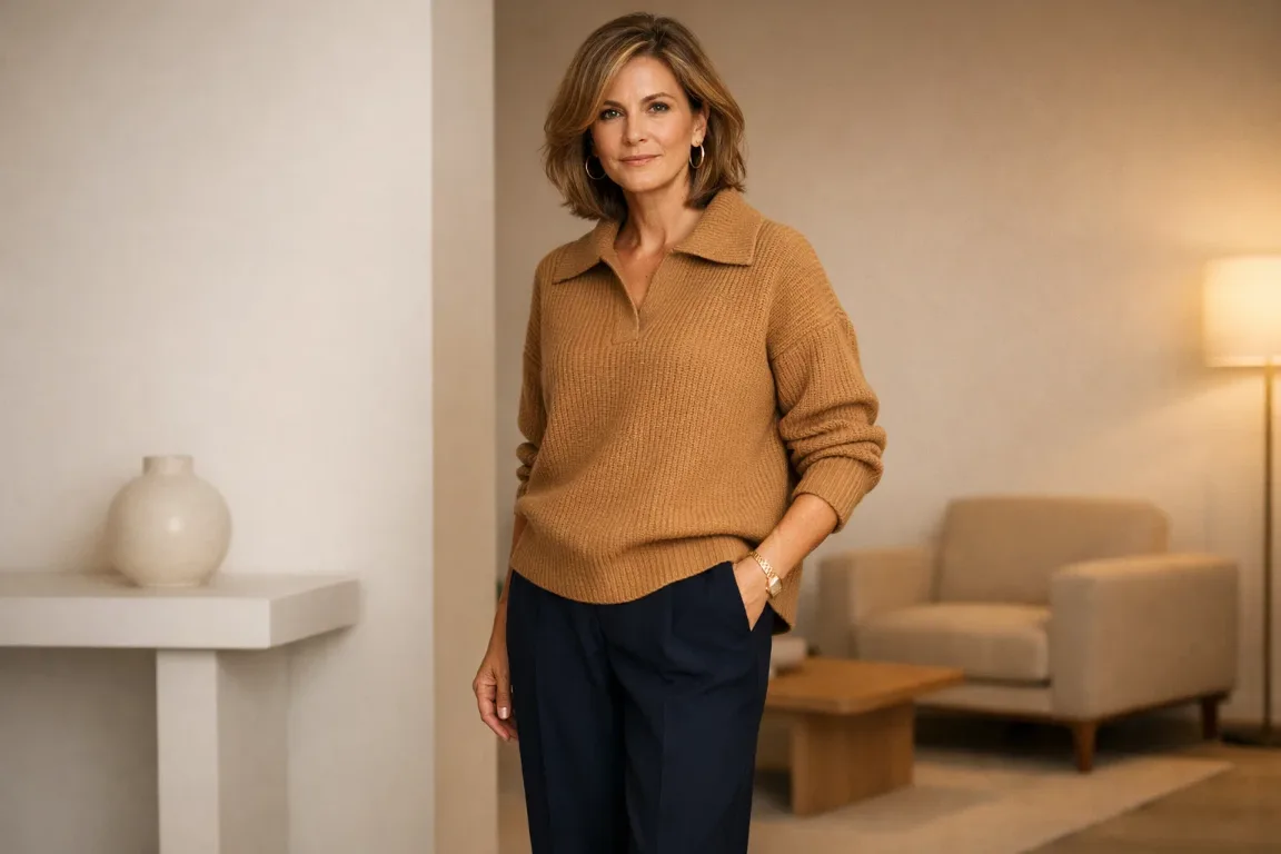 Structured Knitwear as a Casual Anchor