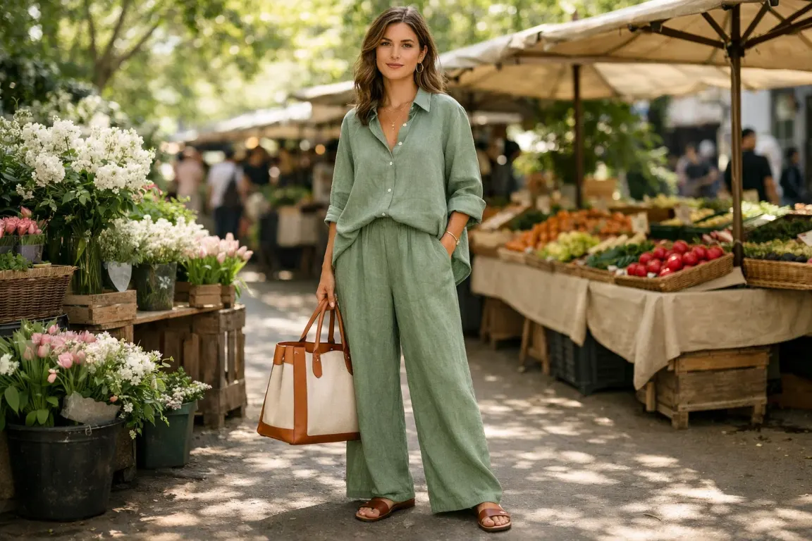 Linen Separates for Breathable Spring Dressing