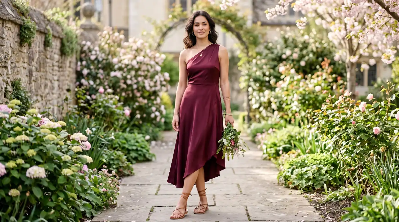 Asymmetric Satin Dress for a Fashion-Forward Look